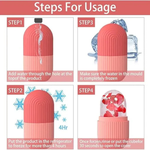 Facial Ice Roller Cube Tray – Skincare Massager eGood