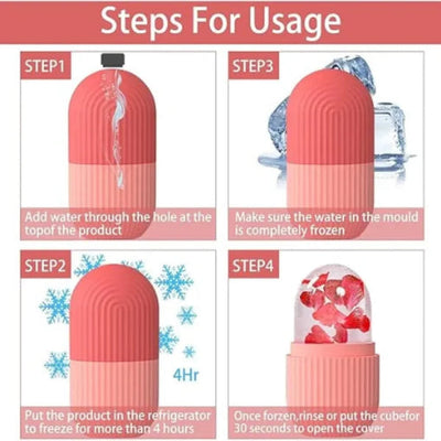 Facial Ice Roller Cube Tray – Skincare Massager eGood
