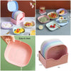 10pcs Plates Set With Holder (Random Colours) eGood