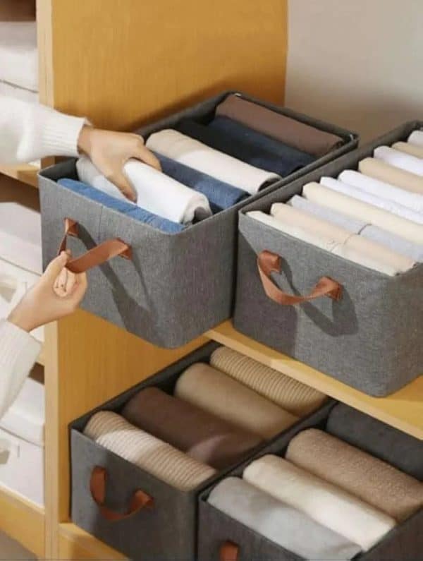 Wardrobe Clothes Organizer Storage Box Foldable Drawer 2 eGoodpk
