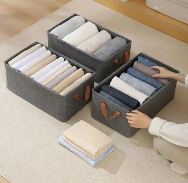 Wardrobe Clothes Organizer Storage Box Foldable Drawer 2 eGoodpk